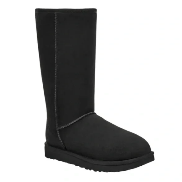 NEW UGG CLASSIC TALL II BLACK BOOT- TIMELESS COMFORT & STYLE - Picture 1 of 7